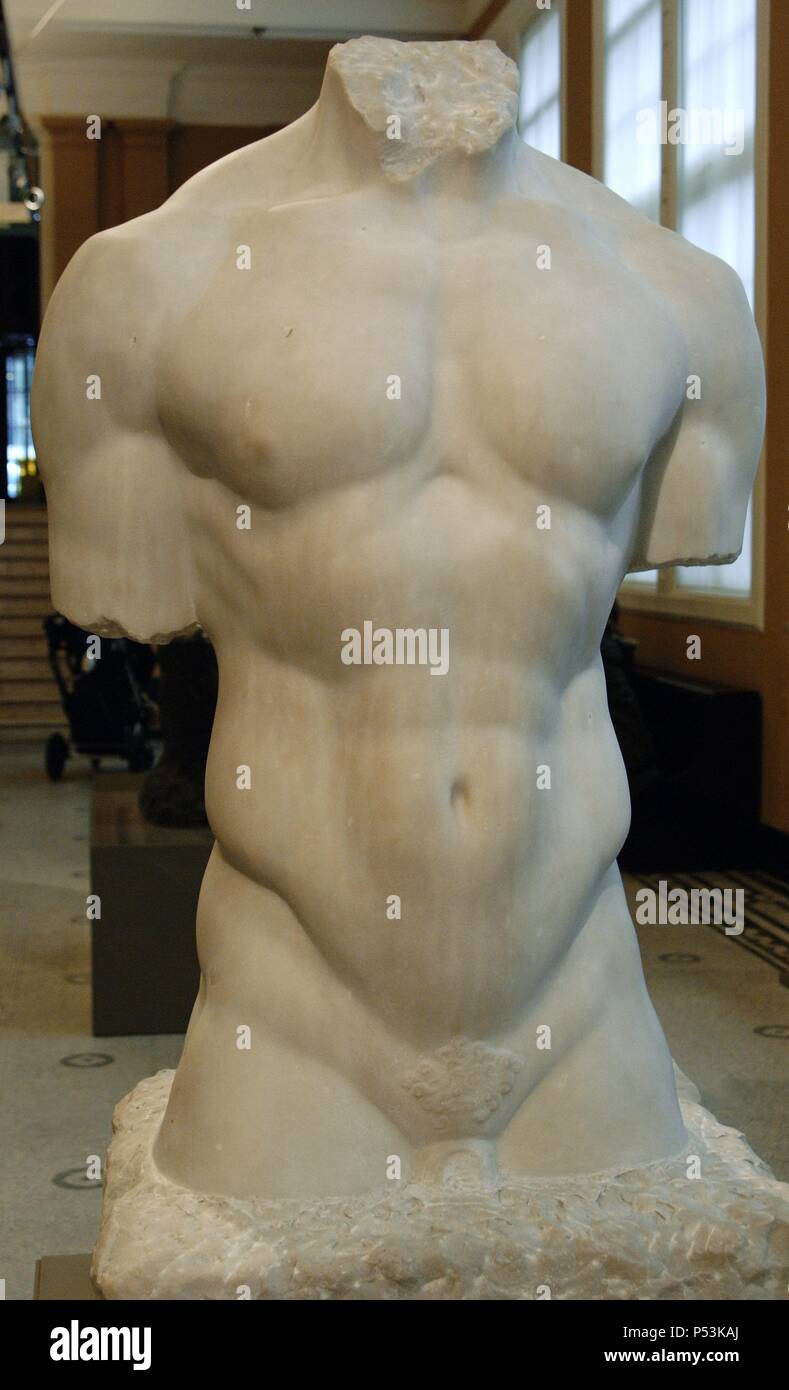 Torso of Banovic Strahinja, 1908. Serbian hero. By Croatic