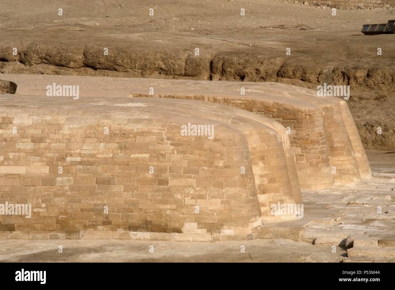 Egypt. Great Sphinx of Giza. Limestone statue with lion body and human