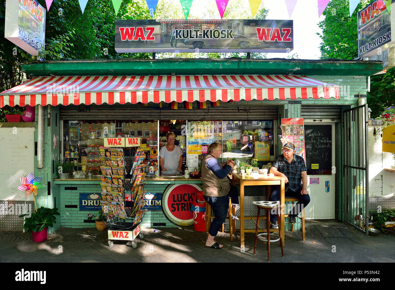 Germany, North Rhine-Westphalia kiosks in the Ruhr area Stock Photo