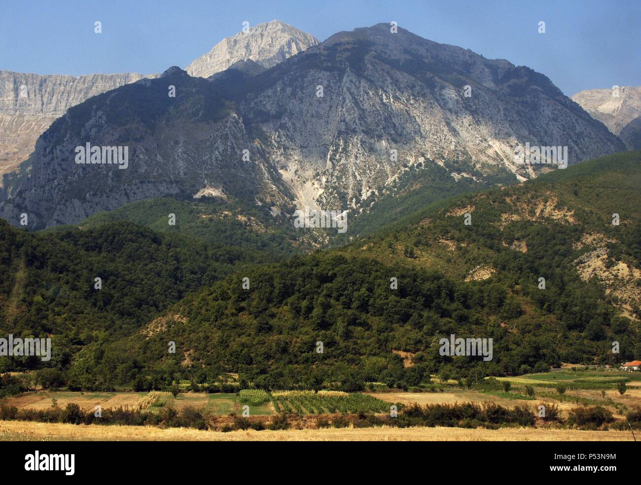 Republic of Albania. Nemercke mountain Stock Photo - Alamy