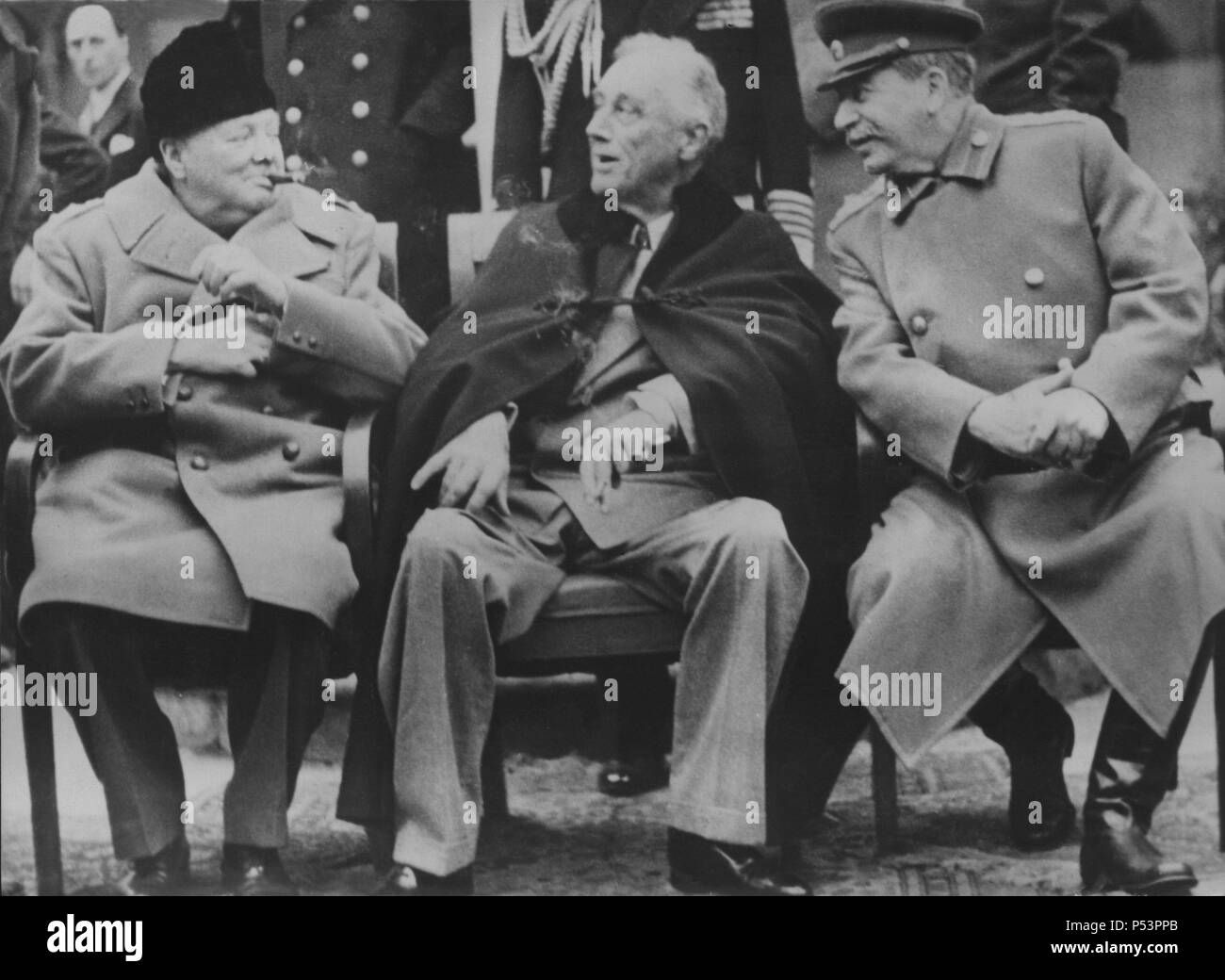 Segunda guerra mundial (1939-1945). Conferencia de Yalta el 17 de marzo de 1945. Stock Photo