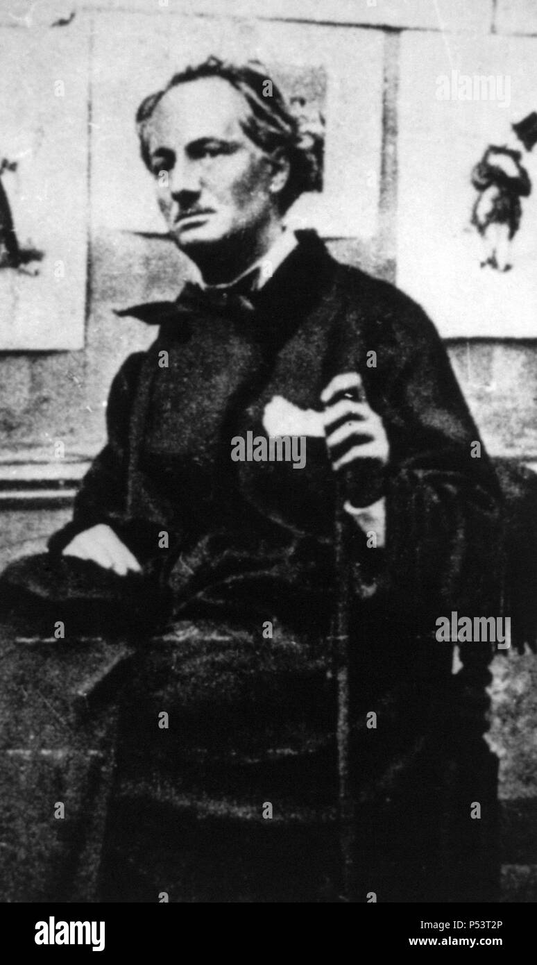 Charles Baudelaire, poeta francés. 1857 Stock Photo - Alamy