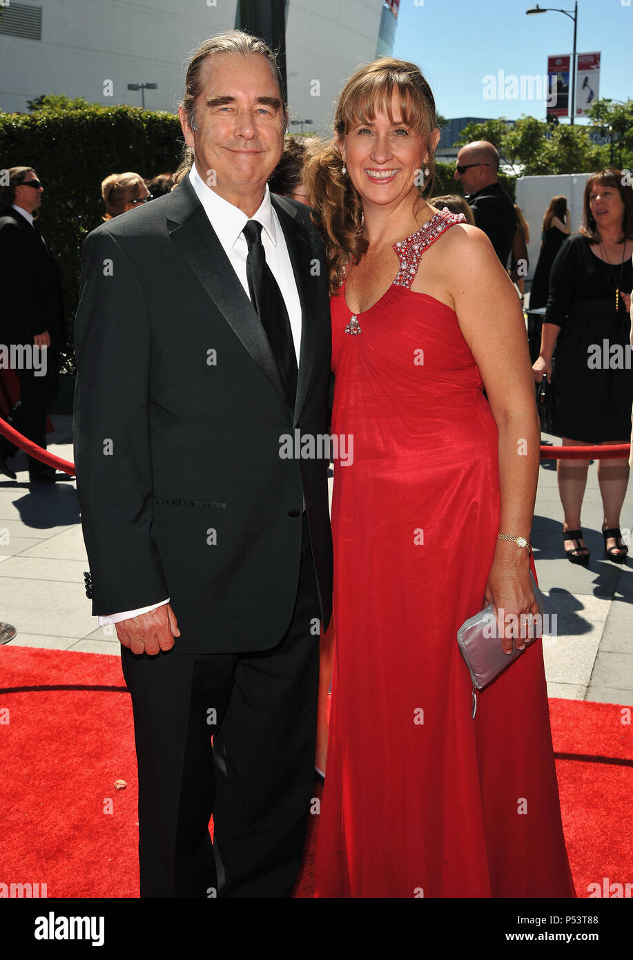 Beau Bridges and wife Wendy 2010 Creative Emmy Awards at the Nokia Theatre In Los Angeles.a BeauBridges Wendy 06  Event in Hollywood Life - California, Red Carpet Event, USA, Film Industry, Celebrities, Photography, Bestof, Arts Culture and Entertainment, Celebrities fashion, Best of, Hollywood Life, Event in Hollywood Life - California, Red Carpet and backstage, Music celebrities, Topix, Couple, family ( husband and wife ) and kids- Children, brothers and sisters inquiry tsuni@Gamma-USA.com, Credit Tsuni / USA, 2010 Stock Photo