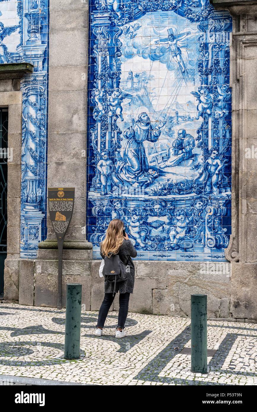 Capela das Almas church, Porto, Portugal Stock Photo