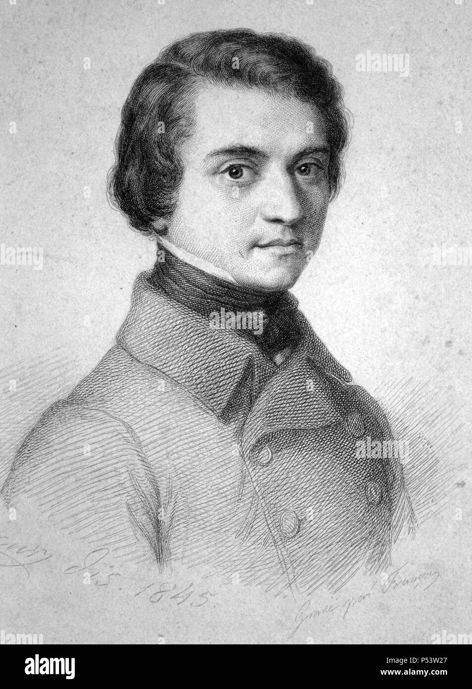 Louis Blanc (1811-1882). Historiador y político francés. Stock Photo