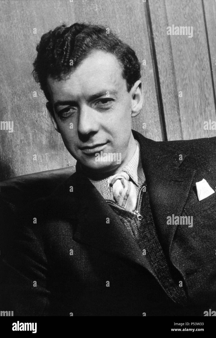 Benjamin Britten, compositor, director de orquesta y pianista británico. Stock Photo