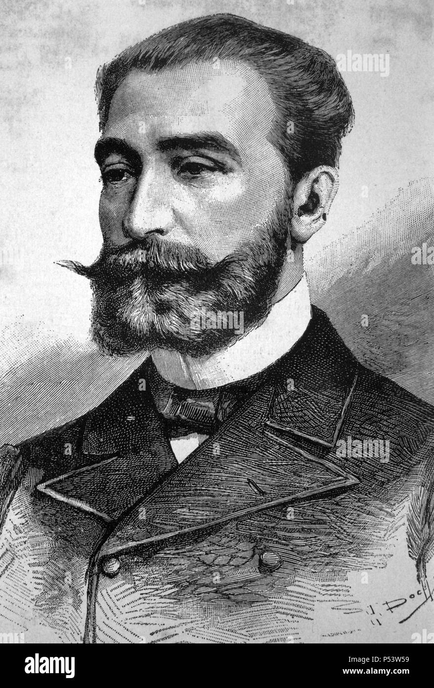 Marie François Sadi Carnot (1837-1894), político francés, presidente de la Tercera República de Francia de 1887 hasta su asesinato en 1894. Stock Photo