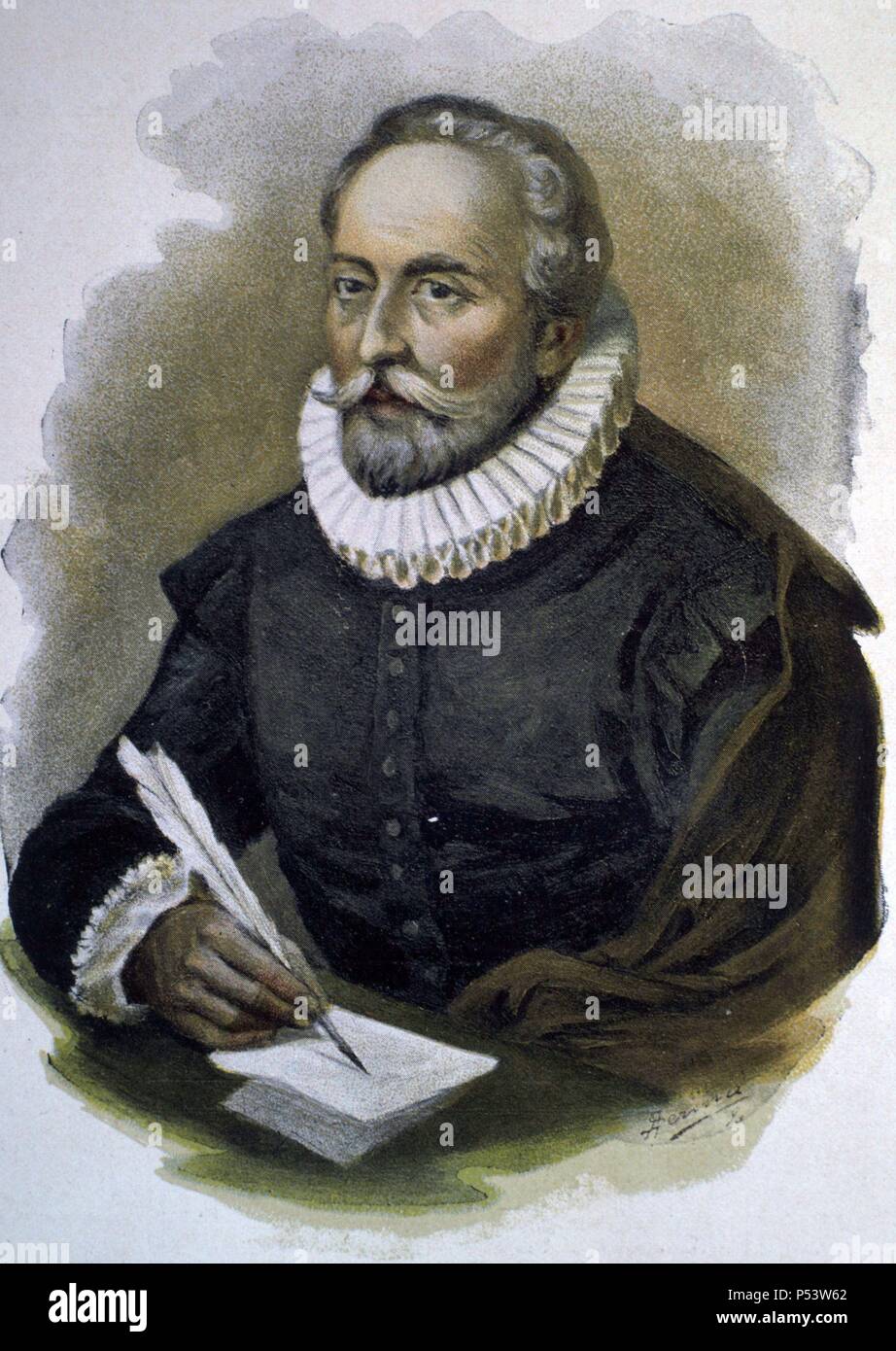 Miguel de Cervantes Saavedra (1547-1616), escritor y dramaturgo español. Stock Photo
