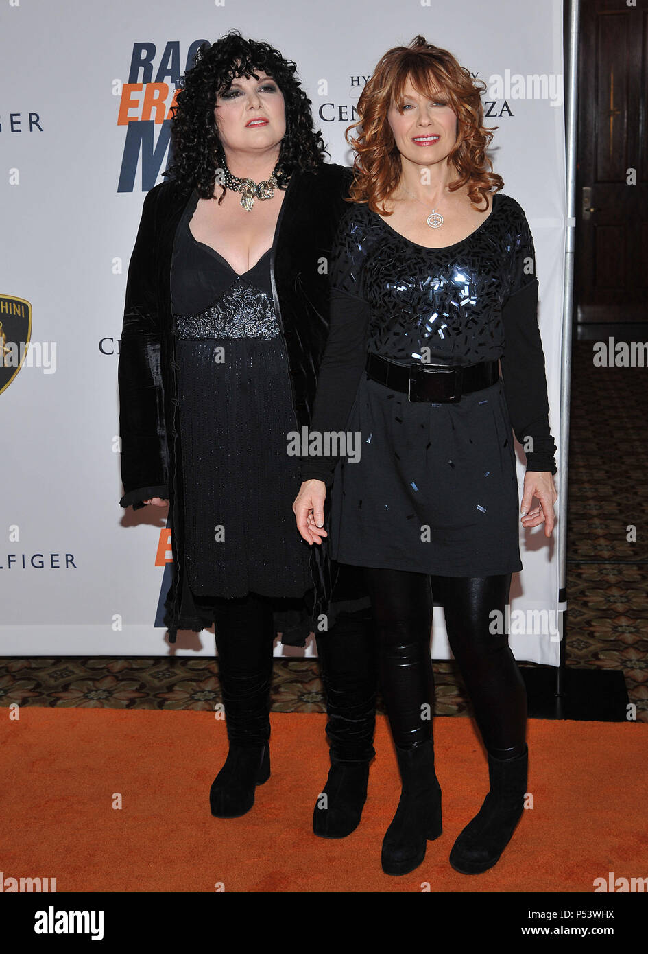 Ann Wilson and sister Nancy Wilson of Heart  123   - 17th Annual Race To Erase MS at the Hyatt Regency Century Plaza In Los Angeles.Ann Wilson and sister Nancy Wilson of Heart  123  Event in Hollywood Life - California, Red Carpet Event, USA, Film Industry, Celebrities, Photography, Bestof, Arts Culture and Entertainment, Celebrities fashion, Best of, Hollywood Life, Event in Hollywood Life - California, Red Carpet and backstage, Music celebrities, Topix, Couple, family ( husband and wife ) and kids- Children, brothers and sisters inquiry tsuni@Gamma-USA.com, Credit Tsuni / USA, 2010 Stock Photo