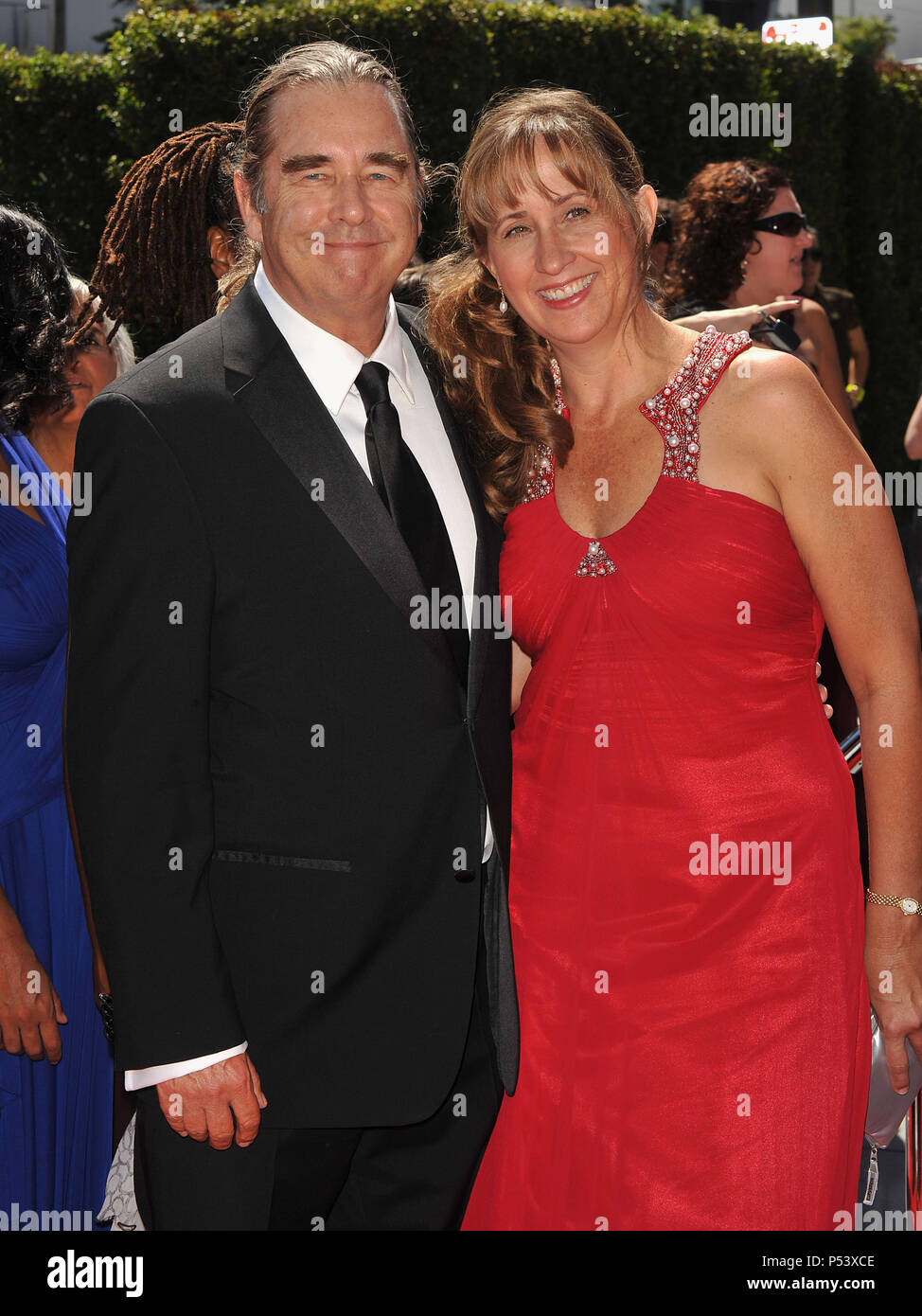 Beau Bridges and wife Wendy 2010 Creative Emmy Awards at the Nokia Theatre In Los Angeles.BeauBridges Wendy 57  Event in Hollywood Life - California, Red Carpet Event, USA, Film Industry, Celebrities, Photography, Bestof, Arts Culture and Entertainment, Celebrities fashion, Best of, Hollywood Life, Event in Hollywood Life - California, Red Carpet and backstage, Music celebrities, Topix, Couple, family ( husband and wife ) and kids- Children, brothers and sisters inquiry tsuni@Gamma-USA.com, Credit Tsuni / USA, 2010 Stock Photo
