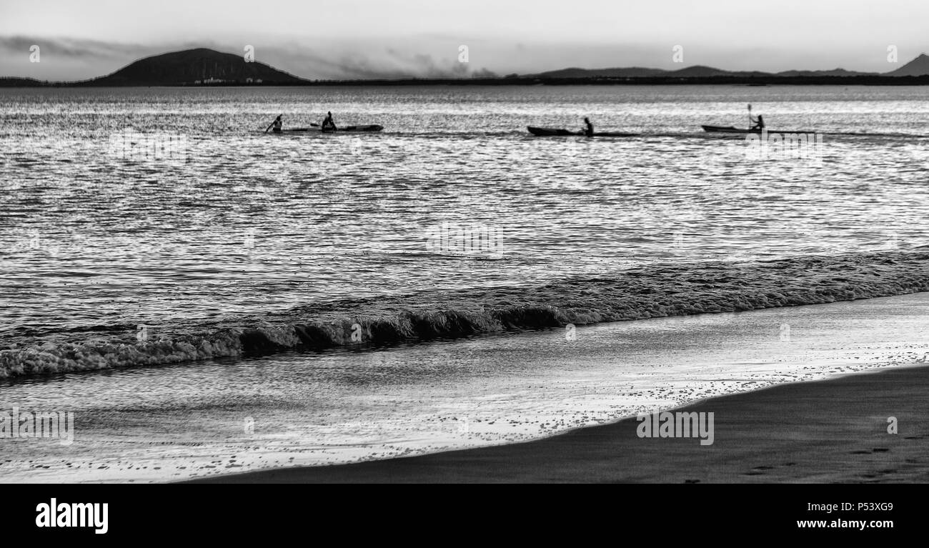 in australia boat and light   sport with kayak in the ocean Stock Photo
