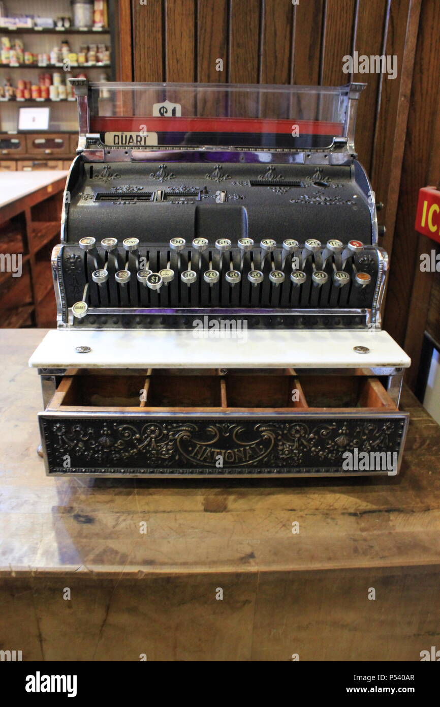 Vintage grocery register hi-res stock photography and images - Alamy