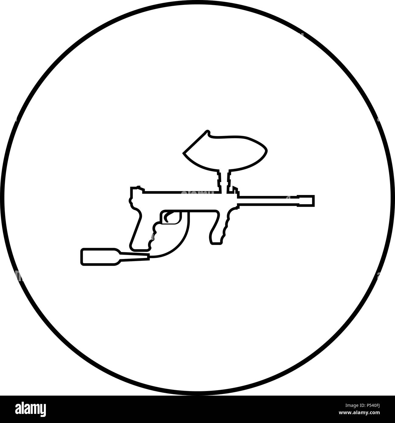 Paintball marker Black and White Stock Photos & Images - Alamy