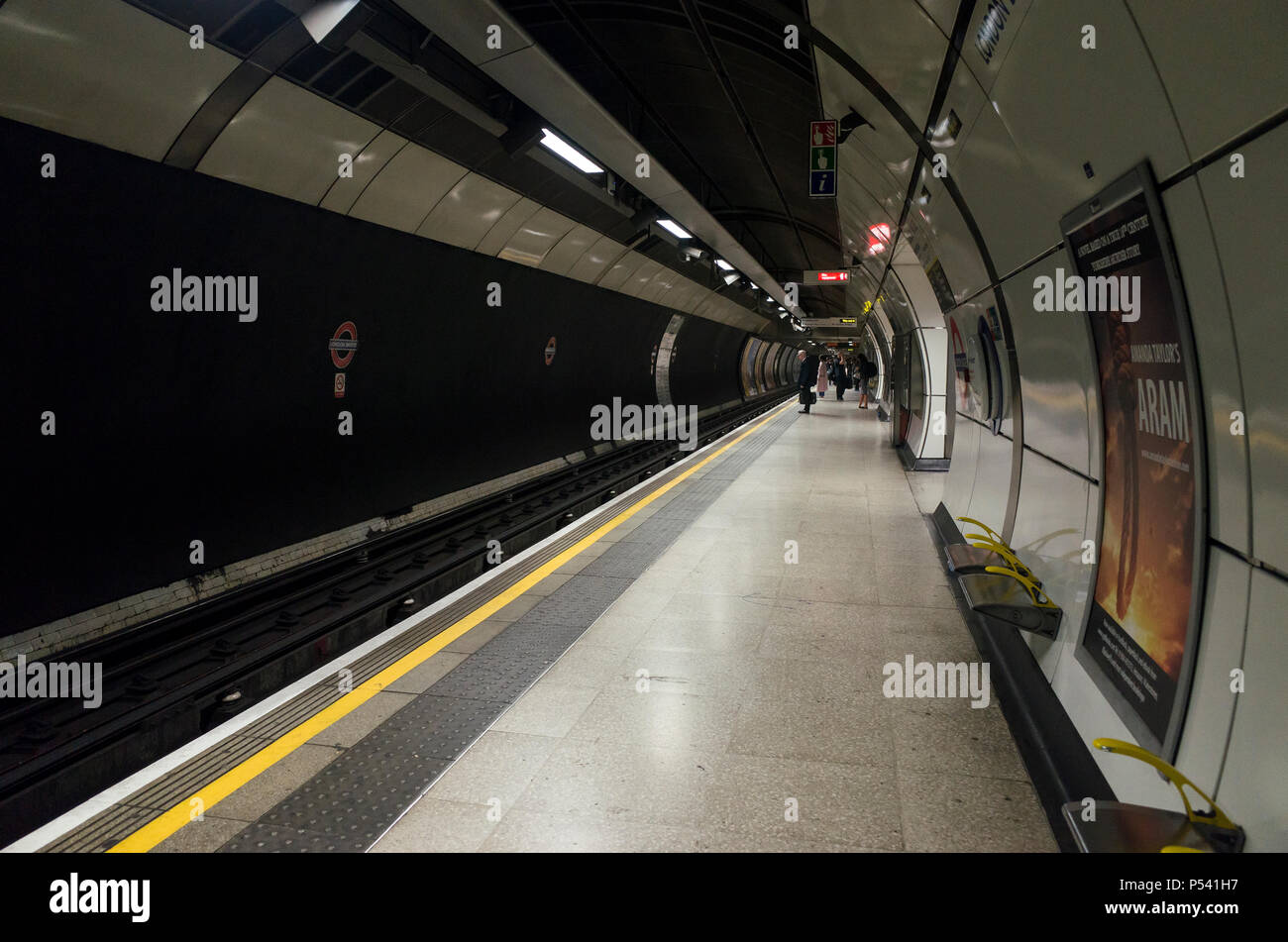 London Great Britain, October 13 2017, Underground and subway below the