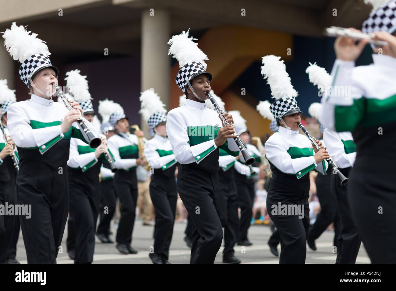 Indianapolis, Indiana, USA May 26, 2018, Members of the Concord High