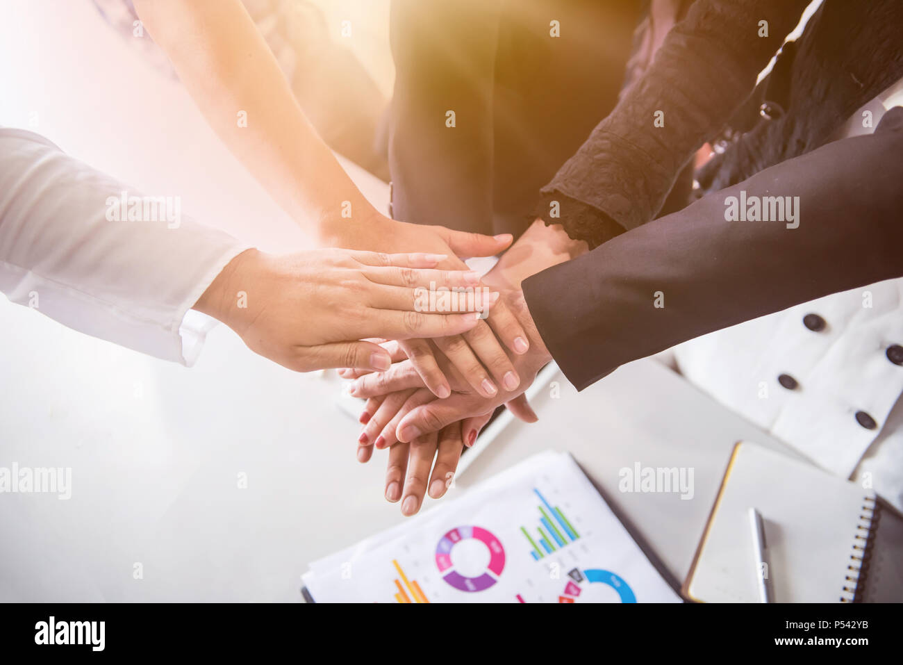business teamwork meeting and success for achievement goal Stock Photo ...