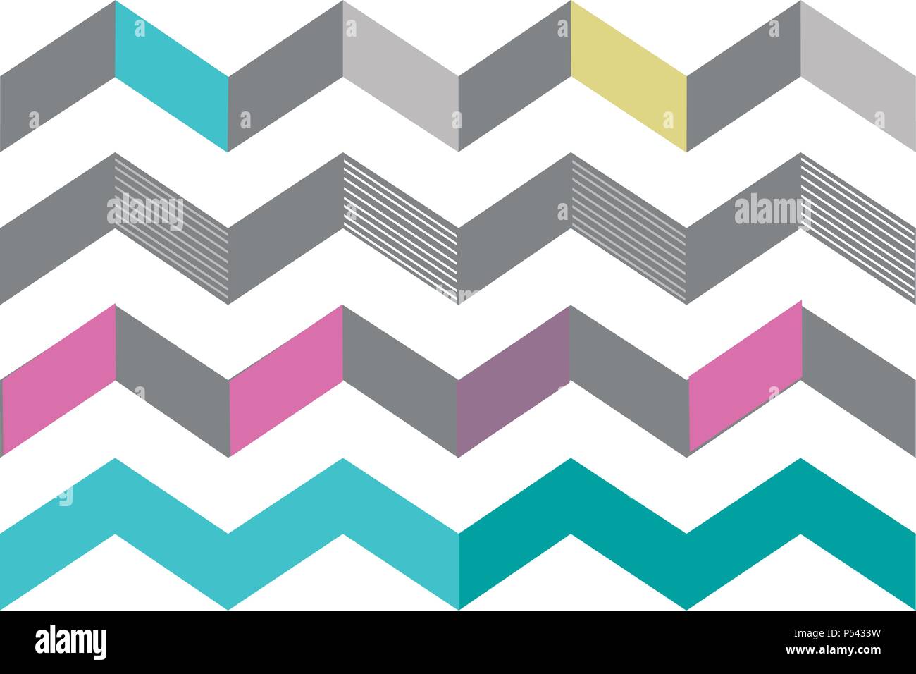 Digital vector illustration of an abstract geometric pattern design Stock Vector
