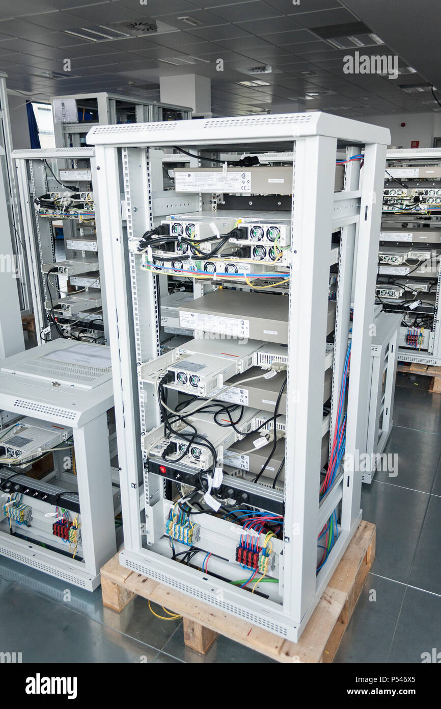 Servers in a data center hires stock photography and images Alamy