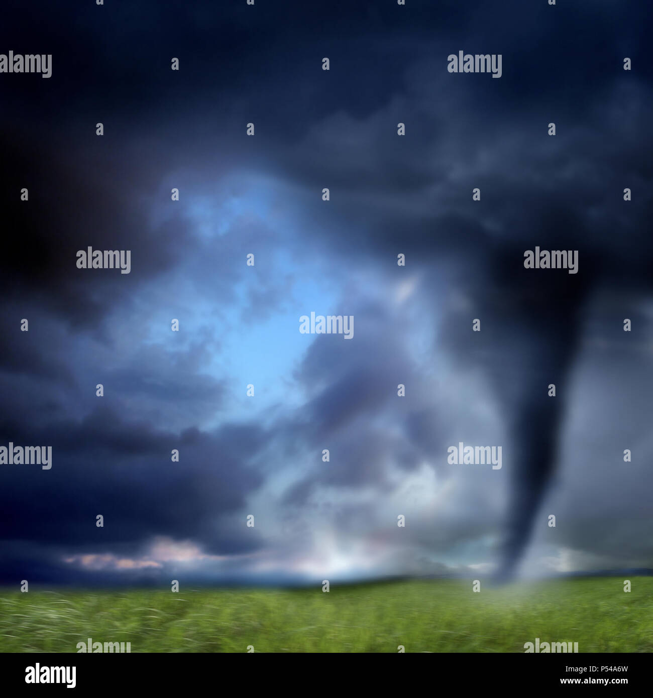Tornado funnel damage hi-res stock photography and images - Alamy