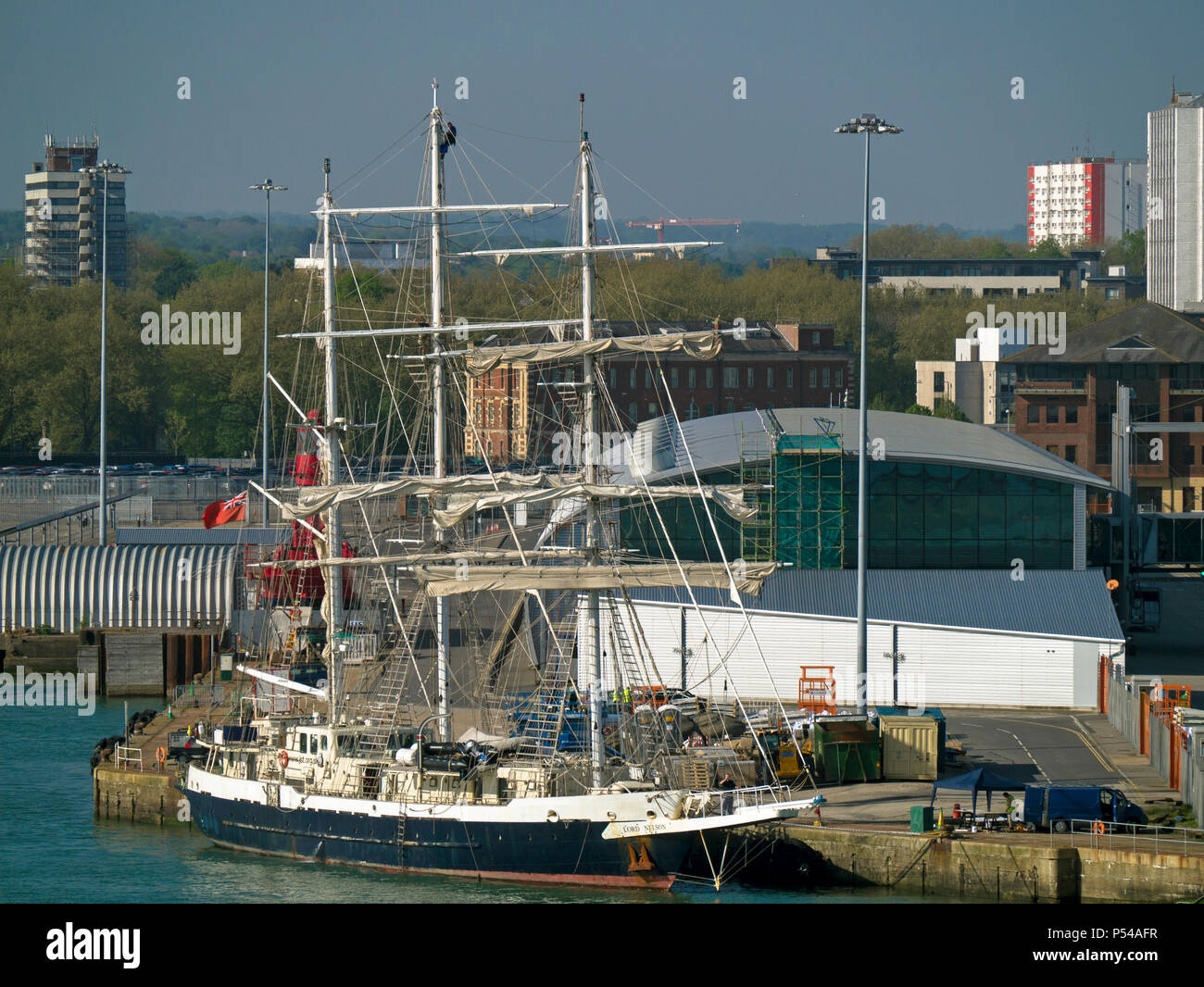 Sail training ship Lord Nelson is specially adapted to allow disables people to experience life