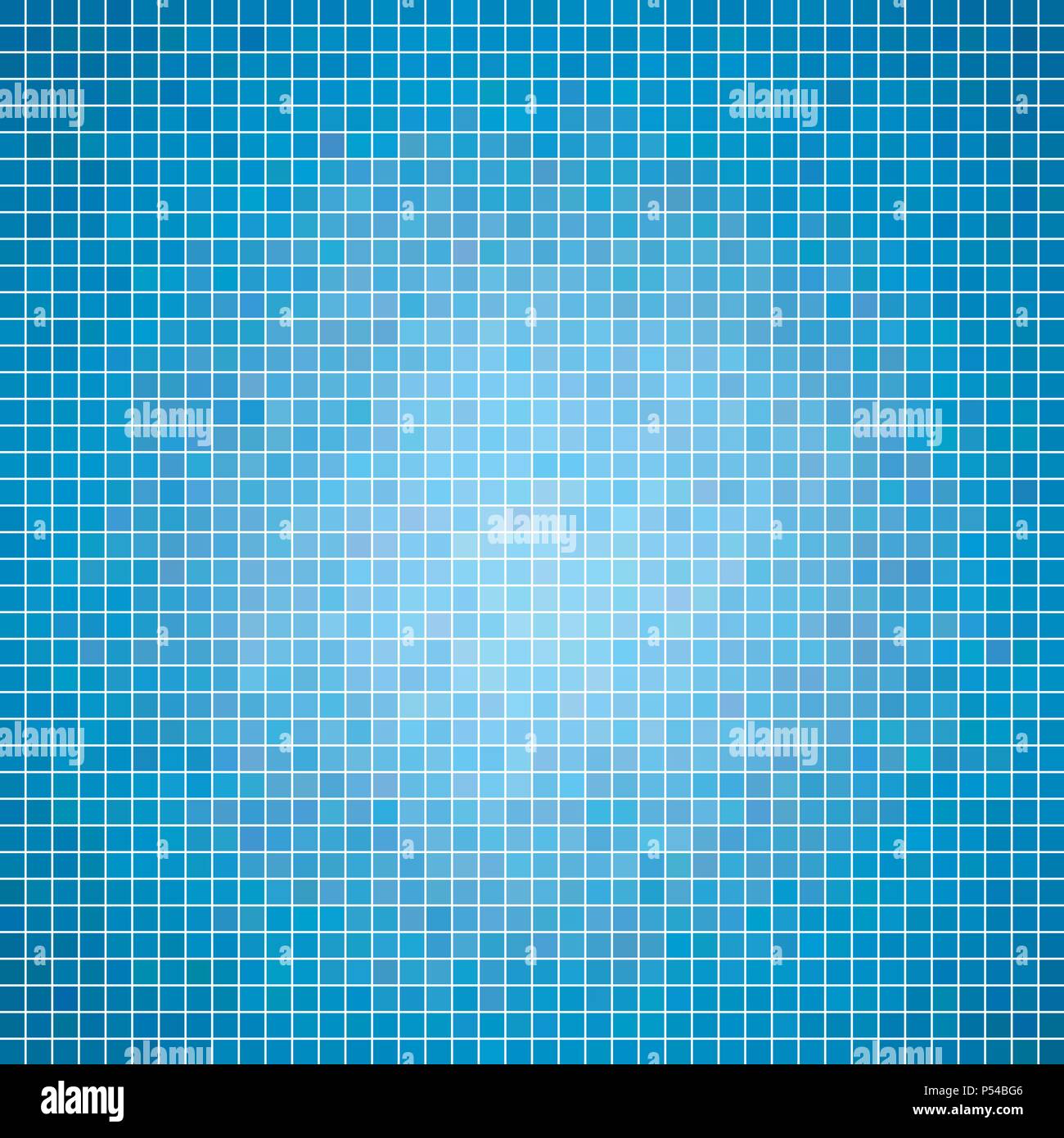abstract vector square pixel mosaic background - light blue Stock ...