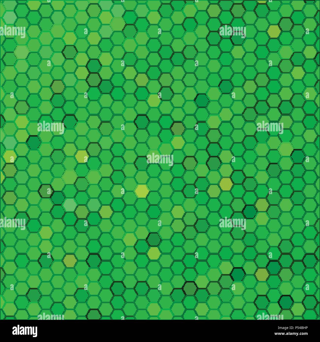 abstract vector geometric hexagon background - bright green Stock ...