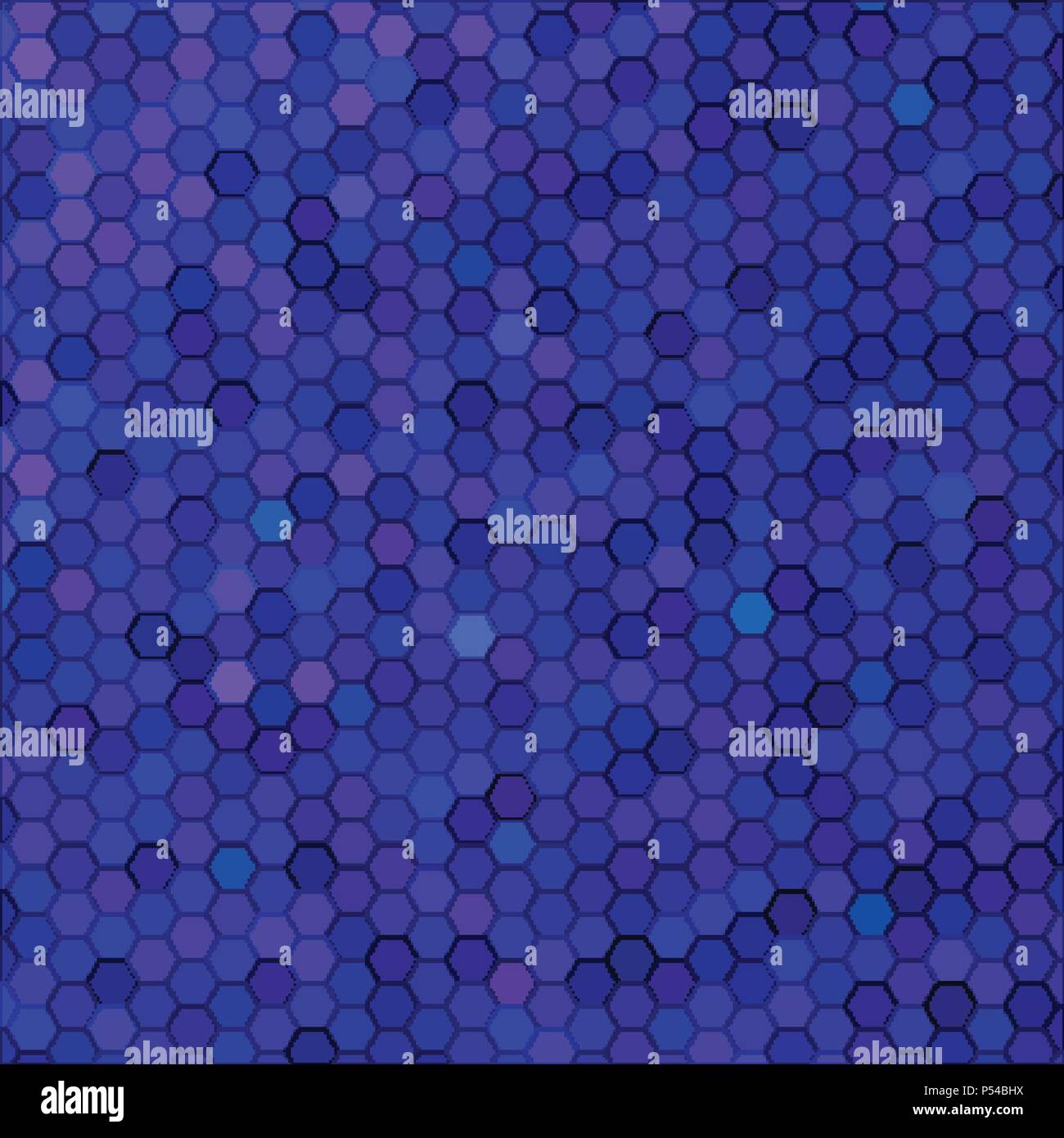 abstract vector geometric hexagon background - dark blue Stock Vector ...