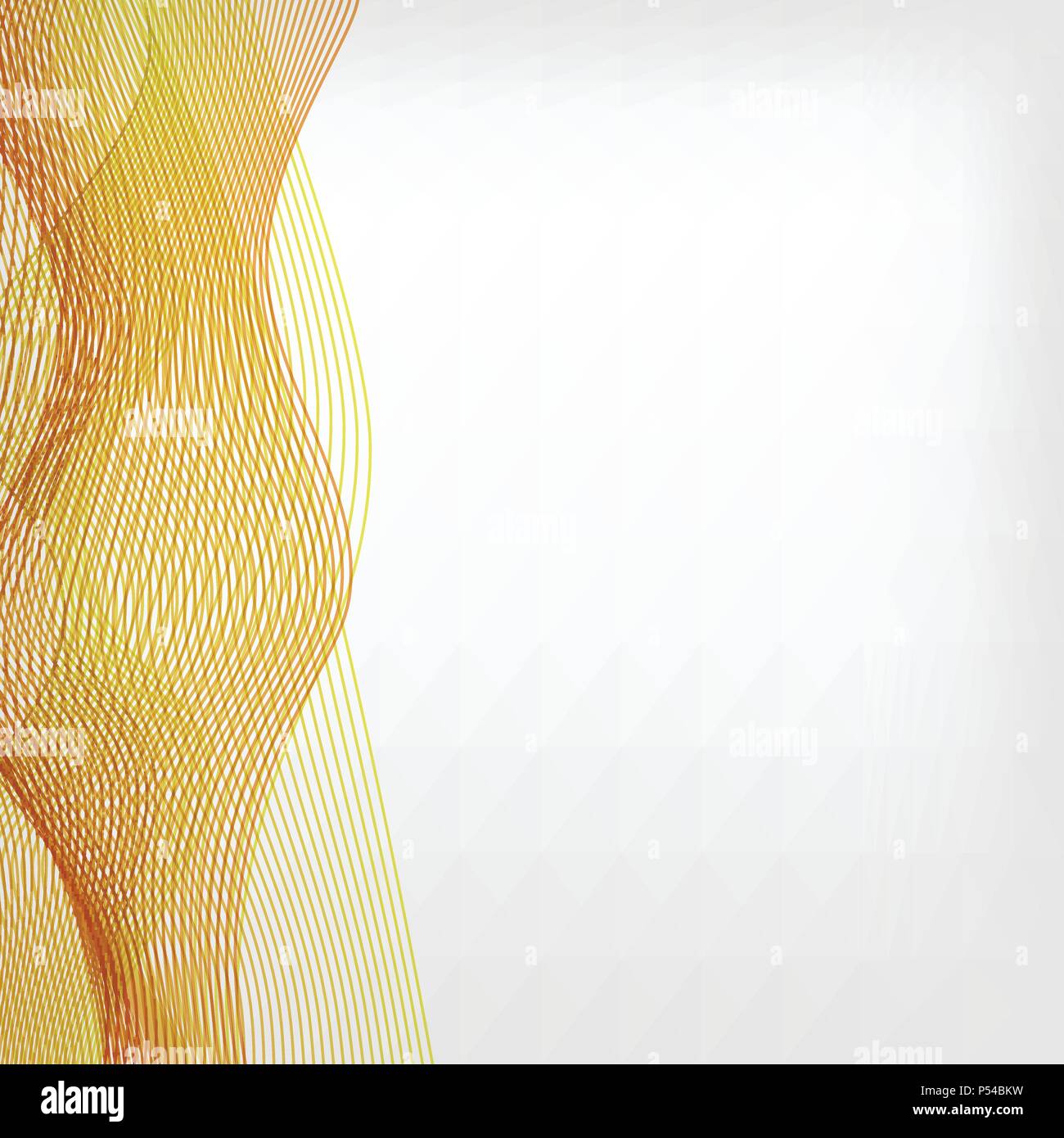 abstract vector waved line background - golden yellow Stock Vector ...