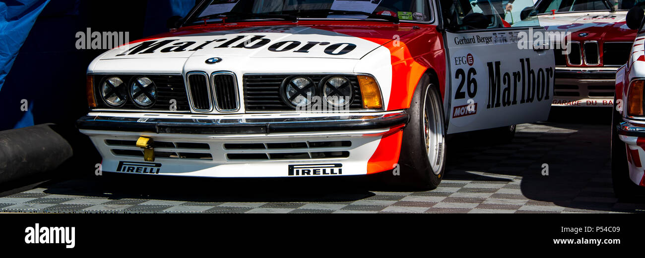 Vintage BMW 6 Series racing car Stock Photo Alamy