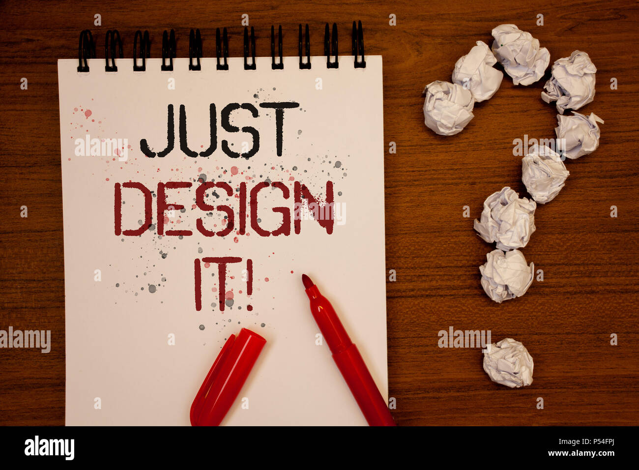 Conceptual Hand Writing Showing Just Design It Motivational Call
