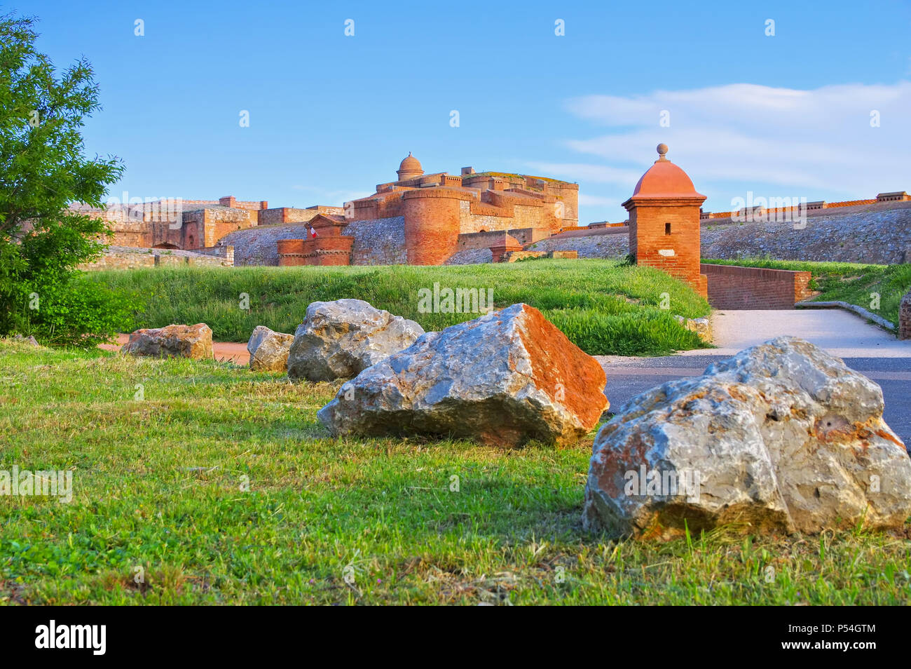 old Fort de Salses in southern France Stock Photo