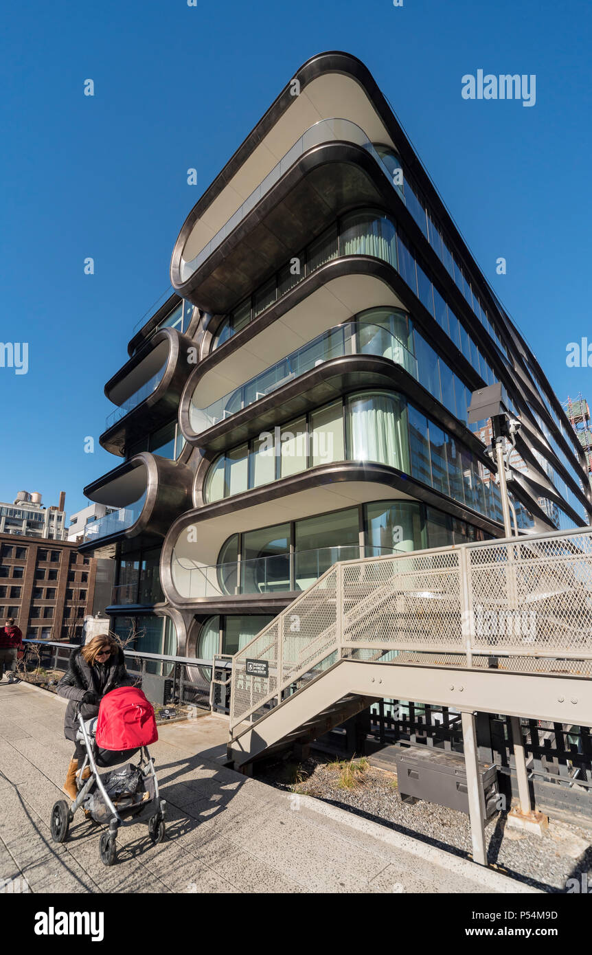 Zaha Hadid Condominium Building at 520 West 28th Street, High Line