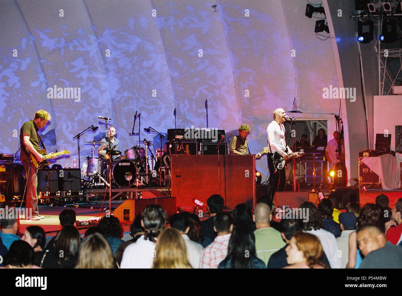 Chris Martin and Will Champion from Coldplay backstage at the Hollywood  Bowl, Los Angeles, united States of America Stock Photo - Alamy