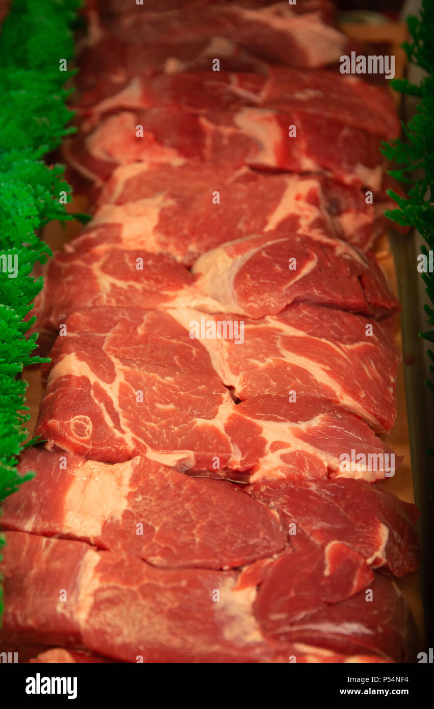 Flank steak raw Stock Photo Alamy