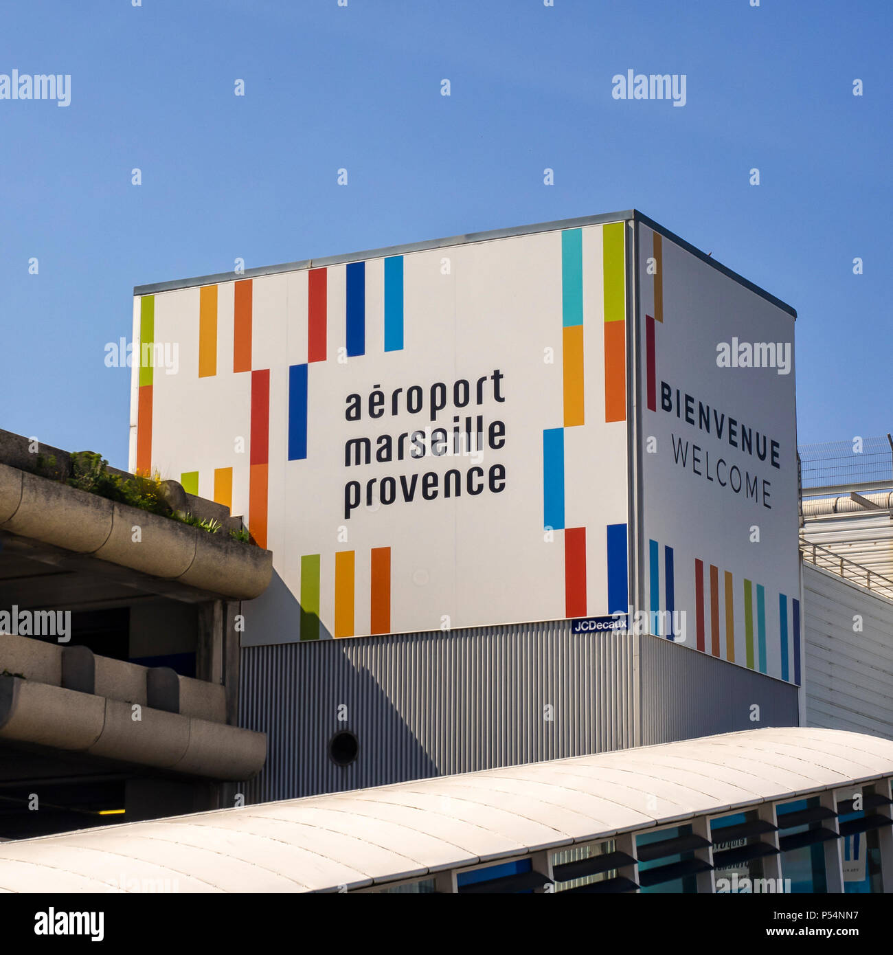 Marseille Airport France Sign Outside Terminal 1 Building Stock Photo Alamy