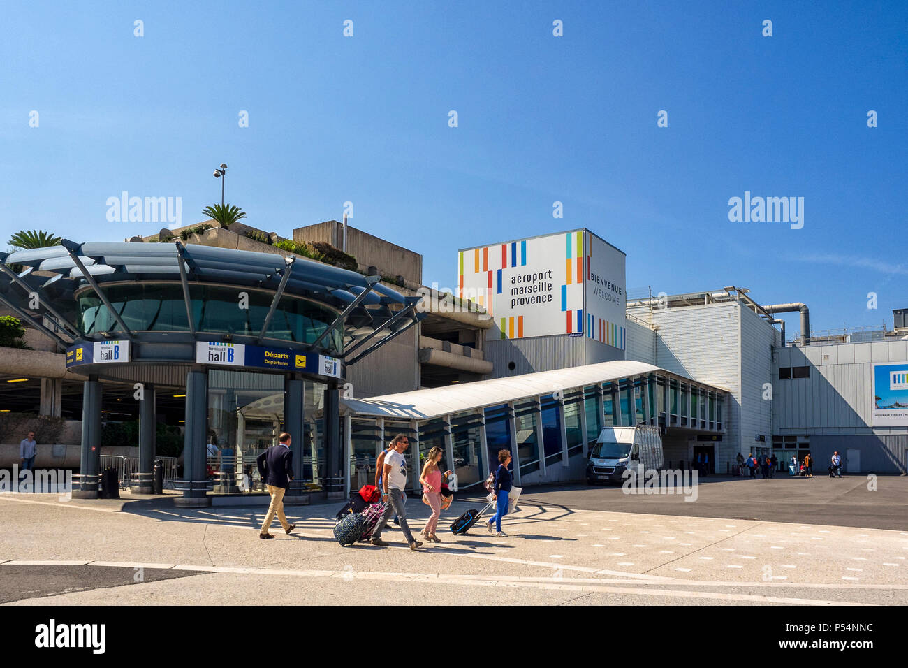 Marseille Airport France People Outside Terminal 1 Building Stock Photo Alamy