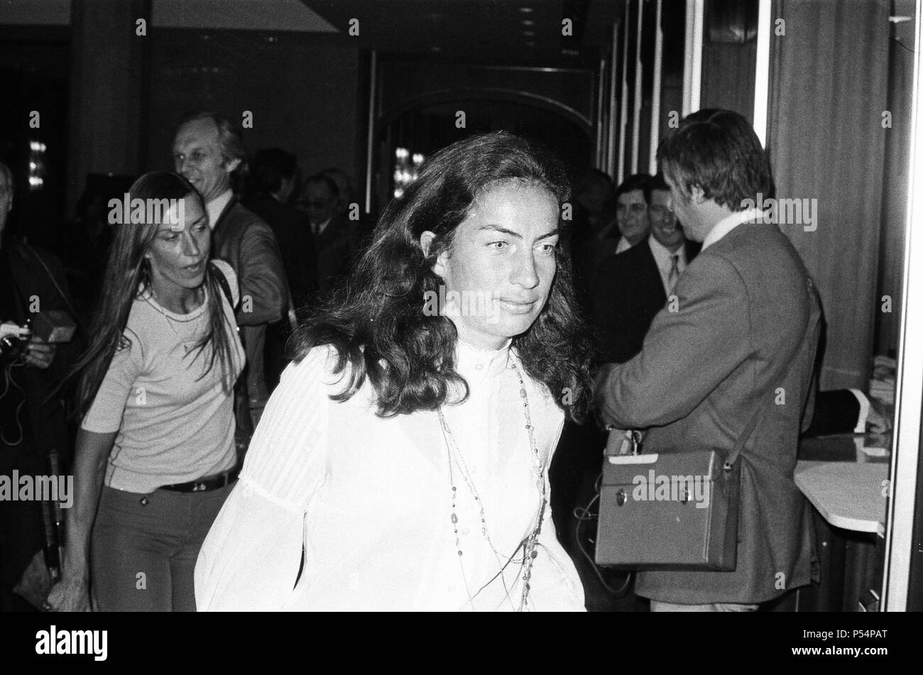 Tennis player Virginia Wade pictured at the Women's Tennis Association meeting held at the Gloucester Hotel. 21st June 1973. Stock Photo