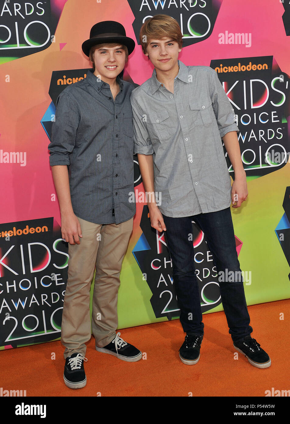 Cole Sprouse   Dylan Sprouse  43   - 23th  Annual Kids Choice Awards at The UCLA Pauley Pavillion In Los Angeles.Cole Sprouse   Dylan Sprouse  43  Event in Hollywood Life - California, Red Carpet Event, USA, Film Industry, Celebrities, Photography, Bestof, Arts Culture and Entertainment, Celebrities fashion, Best of, Hollywood Life, Event in Hollywood Life - California, Red Carpet and backstage, Music celebrities, Topix, Couple, family ( husband and wife ) and kids- Children, brothers and sisters inquiry tsuni@Gamma-USA.com, Credit Tsuni / USA, 2010 Stock Photo