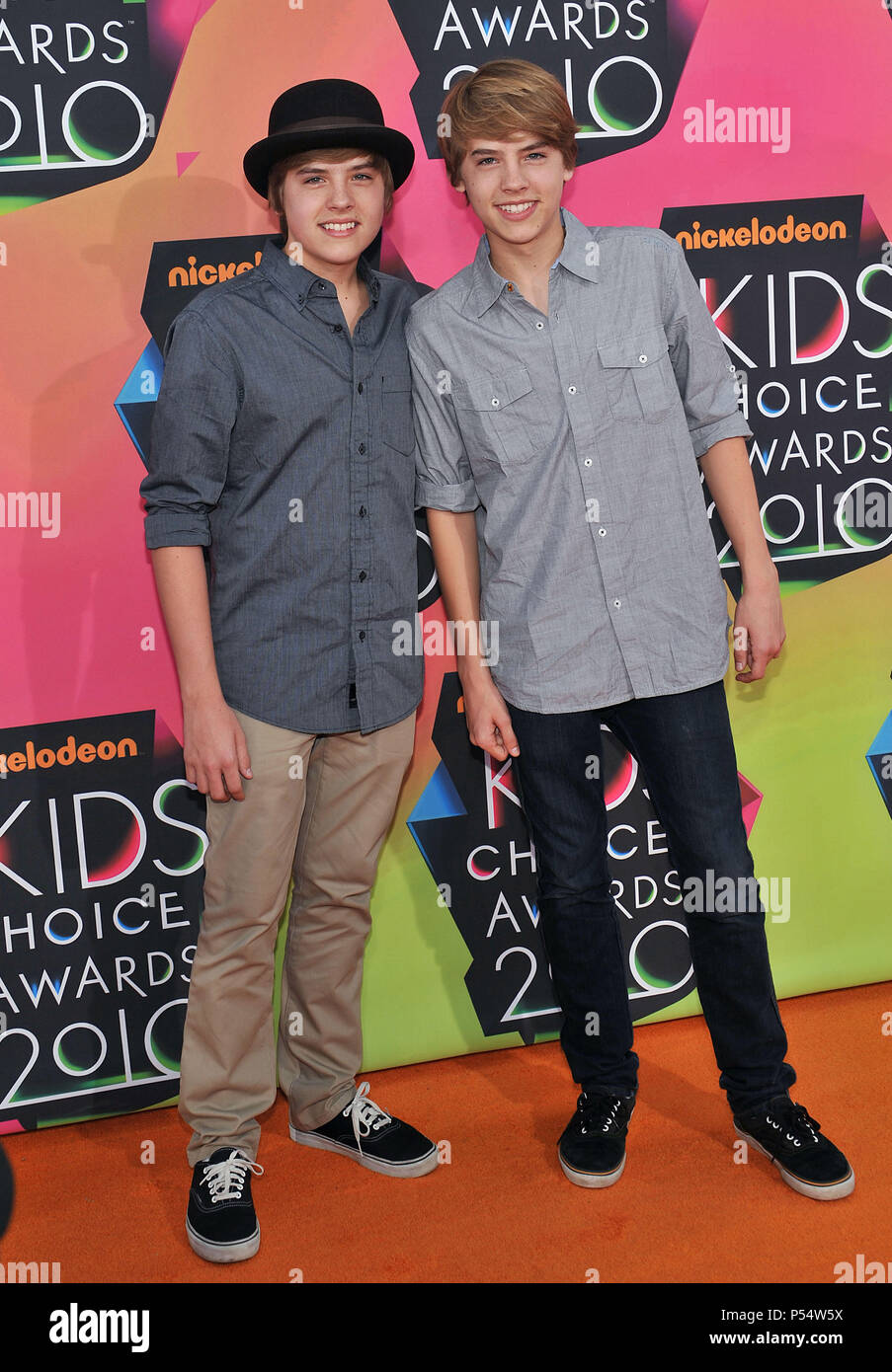 Cole Sprouse   Dylan Sprouse  68   - 23th  Annual Kids Choice Awards at The UCLA Pauley Pavillion In Los Angeles.Cole Sprouse   Dylan Sprouse  68  Event in Hollywood Life - California, Red Carpet Event, USA, Film Industry, Celebrities, Photography, Bestof, Arts Culture and Entertainment, Celebrities fashion, Best of, Hollywood Life, Event in Hollywood Life - California, Red Carpet and backstage, Music celebrities, Topix, Couple, family ( husband and wife ) and kids- Children, brothers and sisters inquiry tsuni@Gamma-USA.com, Credit Tsuni / USA, 2010 Stock Photo