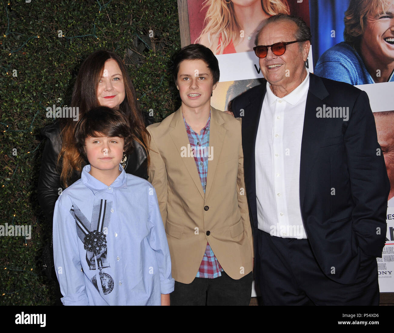 Jack Nicholson, Jennifer Nicholson and sons Sean Norfleet, Duke Norfleet - How do You Know Premiere at the Westwood Village Theatre In Los Angeles.Jack Nicholson, Jennifer Nicholson and sons Sean Norfleet, Duke Norfleet 11  Event in Hollywood Life - California, Red Carpet Event, USA, Film Industry, Celebrities, Photography, Bestof, Arts Culture and Entertainment, Celebrities fashion, Best of, Hollywood Life, Event in Hollywood Life - California, Red Carpet and backstage, Music celebrities, Topix, Couple, family ( husband and wife ) and kids- Children, brothers and sisters inquiry tsuni@Gamma-U Stock Photo