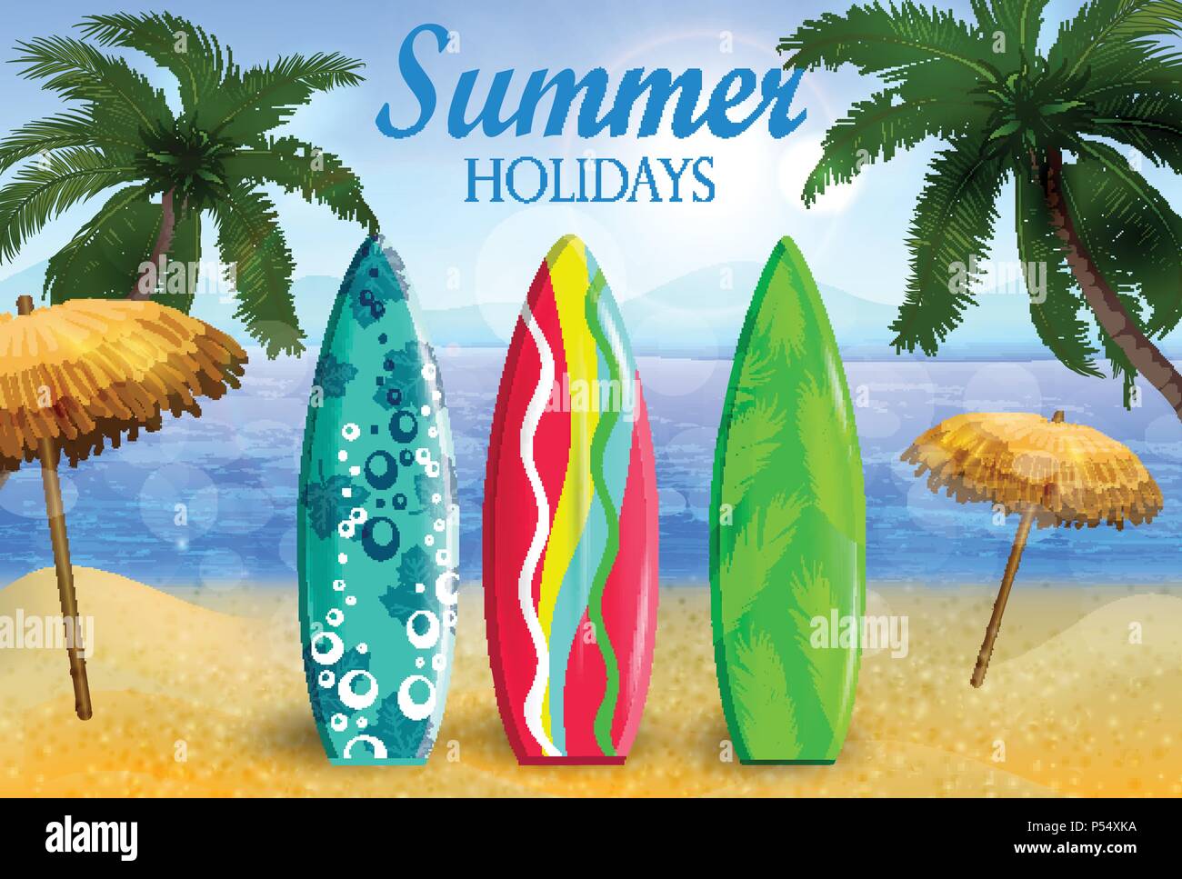 tropical vector background Stock Vector Image & Art - Alamy