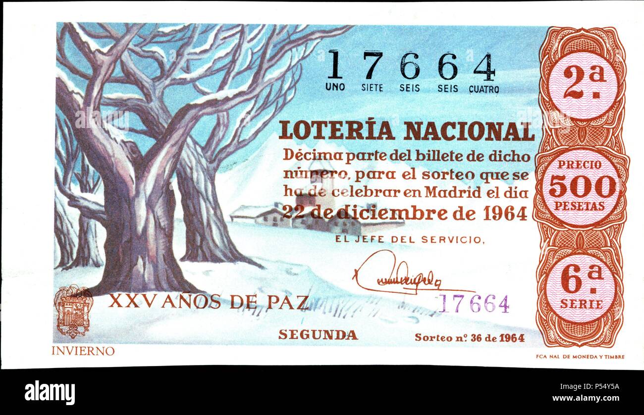Decimo De La Loteria Nacional Para El Sorteo Del 22 Diciembre De