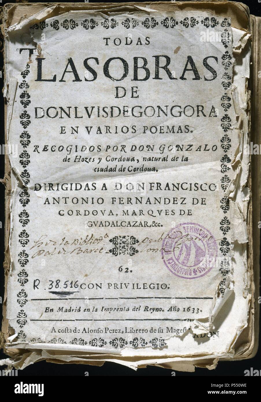 LITERATURA CASTELLANA. Siglos XVI-XVII. GONGORA, Luís de (1561-1627). Poeta  español. Nombrado capellán de Felipe II, residió en la corte. Retiradas sus  obras por la Inquisición, aparece en 1633 la edición mejorada de