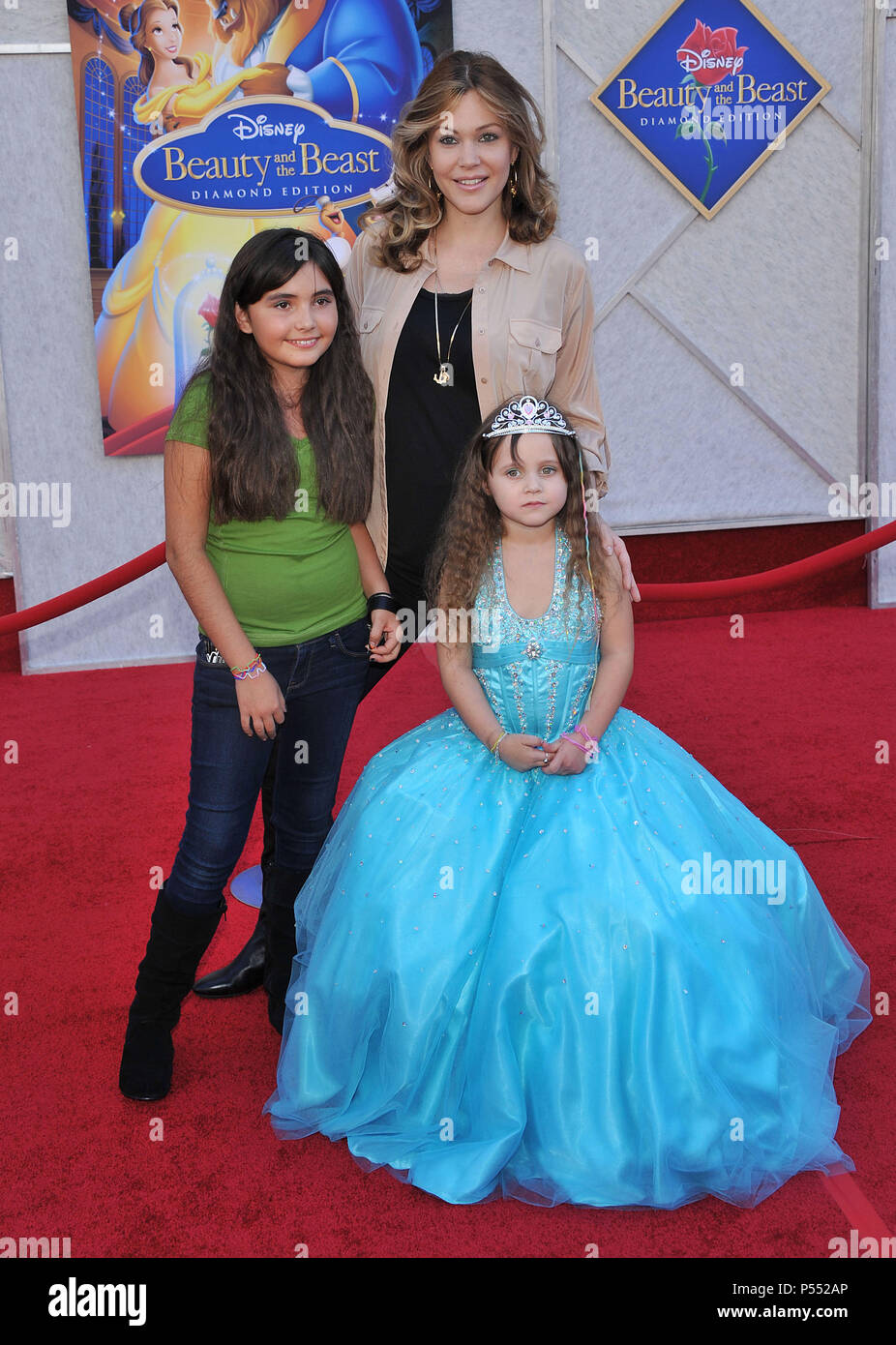 Shanna Moekler with dauhgters and son The Beauty and The Beast DVD / Blue Ray release at El Capitan Theatre In Los Angeles.Shanna Moakler kids 33  Event in Hollywood Life - California, Red Carpet Event, USA, Film Industry, Celebrities, Photography, Bestof, Arts Culture and Entertainment, Celebrities fashion, Best of, Hollywood Life, Event in Hollywood Life - California, Red Carpet and backstage, Music celebrities, Topix, Couple, family ( husband and wife ) and kids- Children, brothers and sisters inquiry tsuni@Gamma-USA.com, Credit Tsuni / USA, 2010 Stock Photo