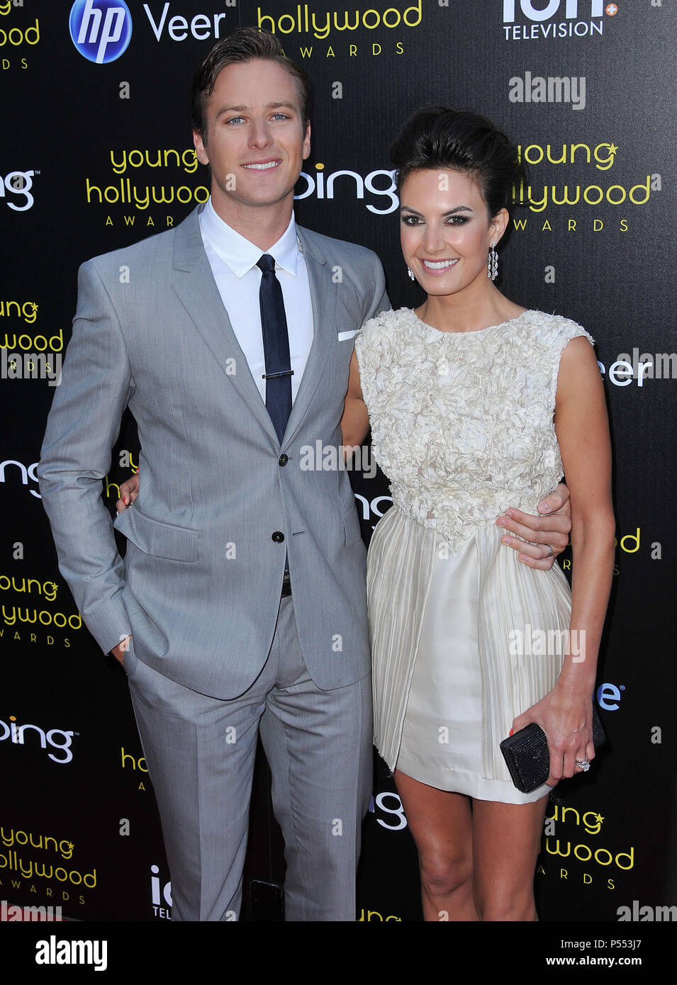 Armie Hammer And Wife Stock Photos & Armie Hammer And Wife Stock Images