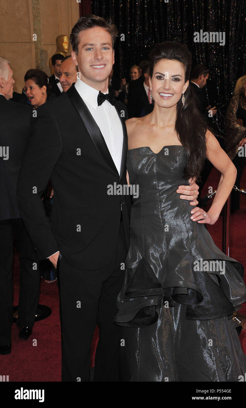 Armie Hammer, wife at the 83th Academy Awards at the Kodak Theatre In