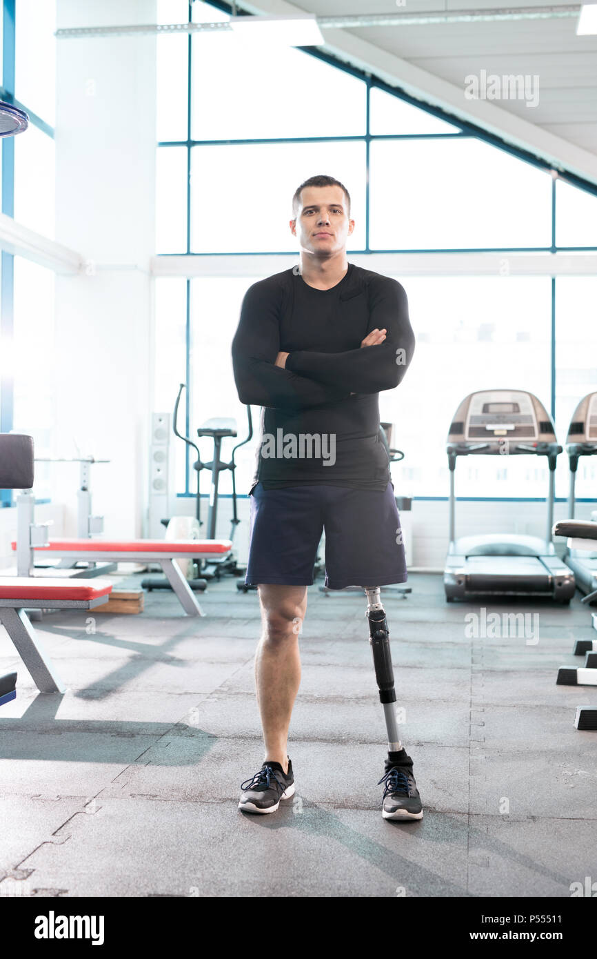 Handsome Adaptive Sportsman Posing Stock Photo - Alamy