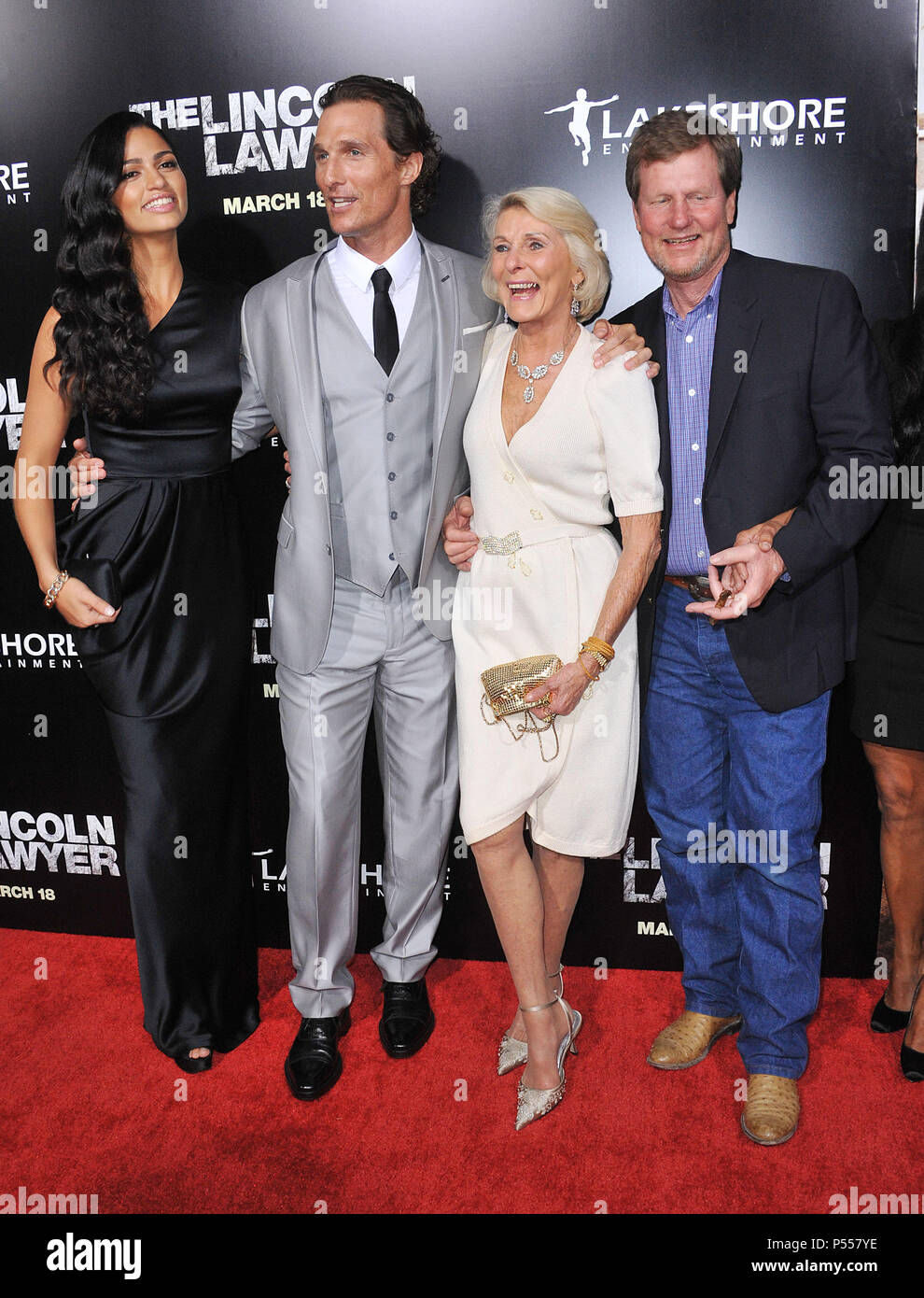 Matthew McConaughey, Camila Alves, his mom, his brother Rooster at The ...