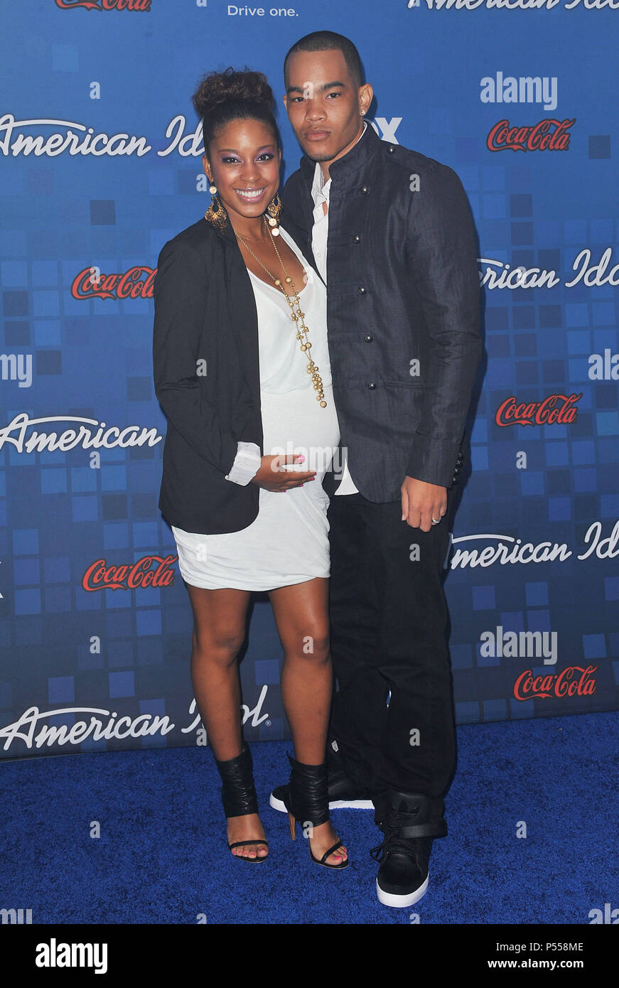 Reagan Gomez-Preston, DeWayne Turrentine  at American Idol Finalists Party ( Last 13 ) at the Grove in Los Angeles.Reagan Gomez-Preston, DeWayne Turrentine  87 ------------- Red Carpet Event, Vertical, USA, Film Industry, Celebrities,  Photography, Bestof, Arts Culture and Entertainment, Topix Celebrities fashion /  Vertical, Best of, Event in Hollywood Life - California,  Red Carpet and backstage, USA, Film Industry, Celebrities,  movie celebrities, TV celebrities, Music celebrities, Photography, Bestof, Arts Culture and Entertainment,  Topix, vertical,  family from from the year , 2011, inqu Stock Photo