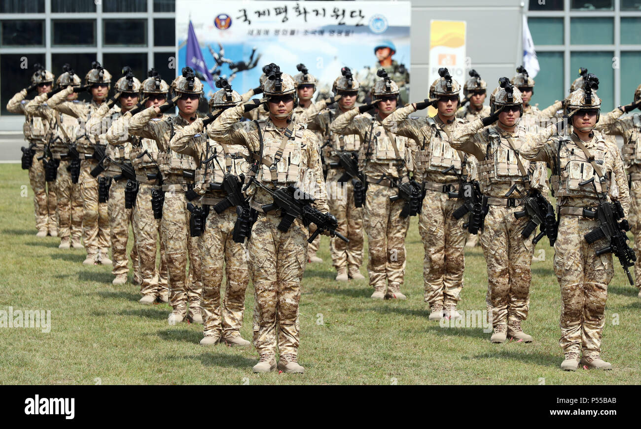 Military contingent to UAE The 14th contingent of the Akh unit, a South ...